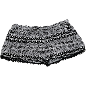 NO Boundaries Black & White Aztec Lounge Junior Shorts (Sz Jr XL)